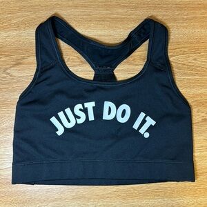 Medium black Nike sports bra